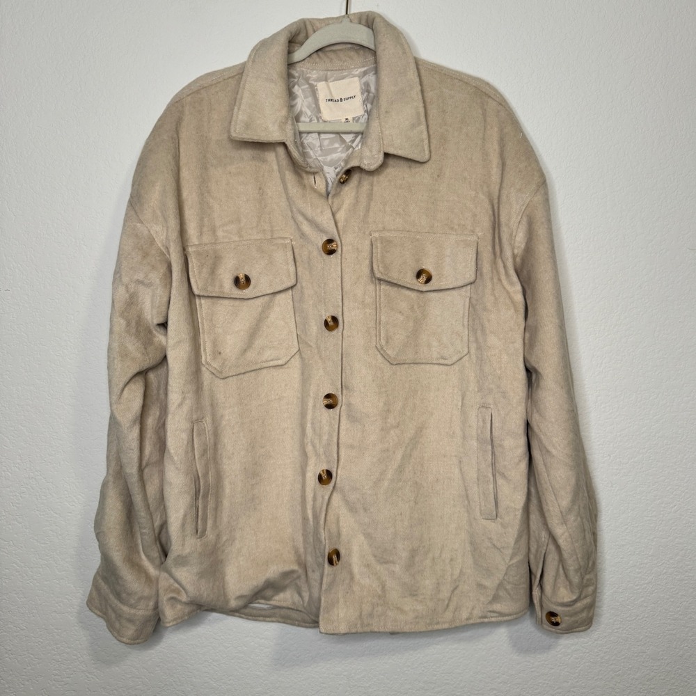Thread & Supply Beige Shacket - Picture 8 of 11